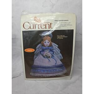 1982 Current Sewing Kit Tree Topper Angel 10 inch